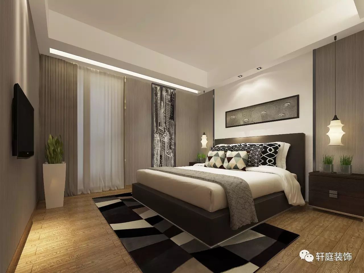 轩庭装饰经典案例盘点,揭秘室内设计亮点-57