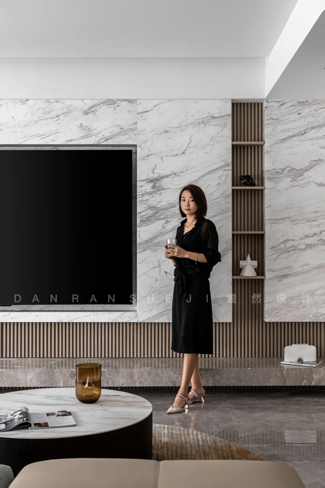 重庆舜山府现代雅奢住宅丨中国重庆丨澹然设计,橙色软装-36