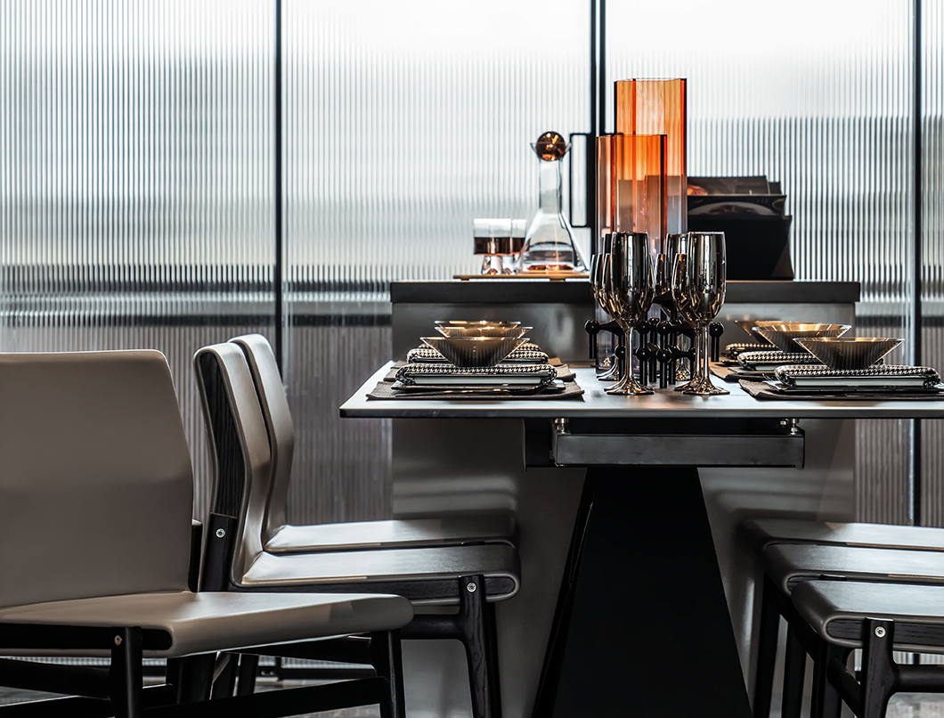 金泰中央公园上叠样板间 | 231㎡气质高级黑,简约时尚、格调十足!-27