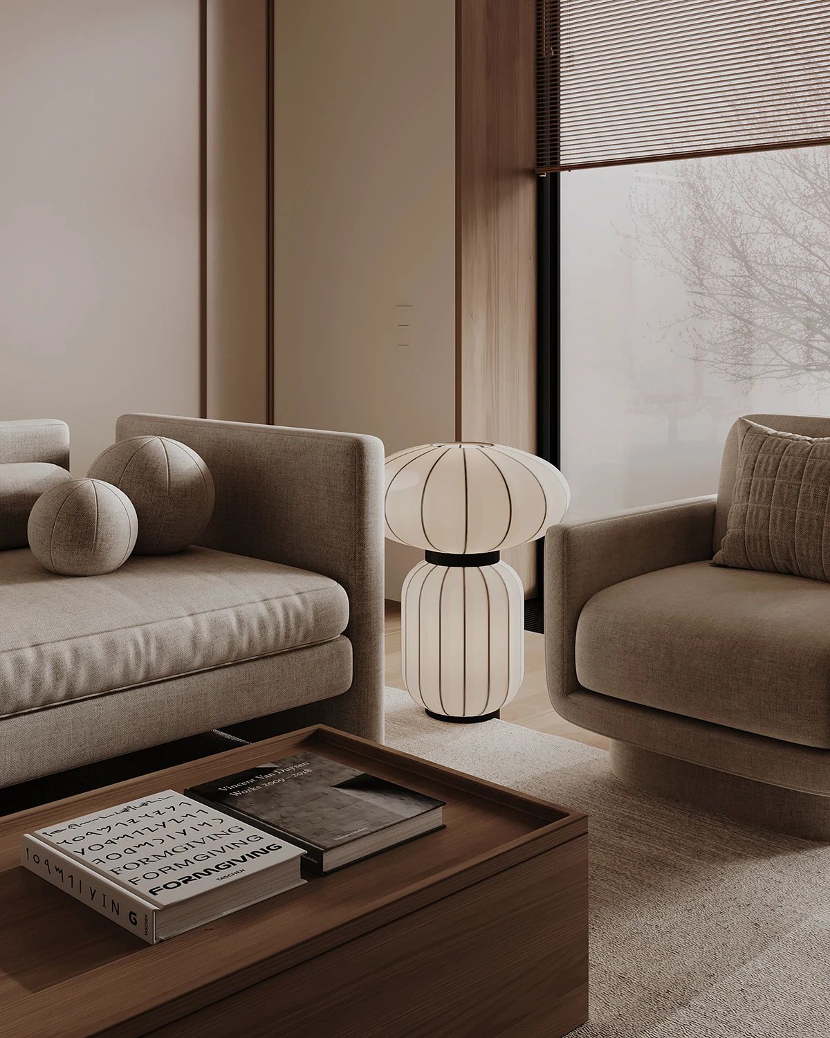 现代原木系奶油风的住宅丨中国-8