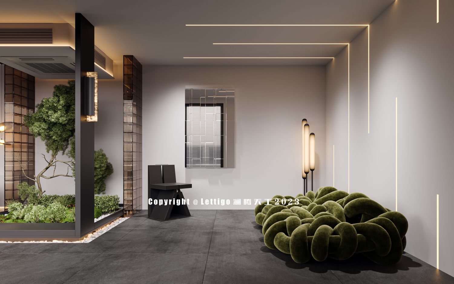 品茗，闲谈，会客，悠远气韵的茶室会所空间-4