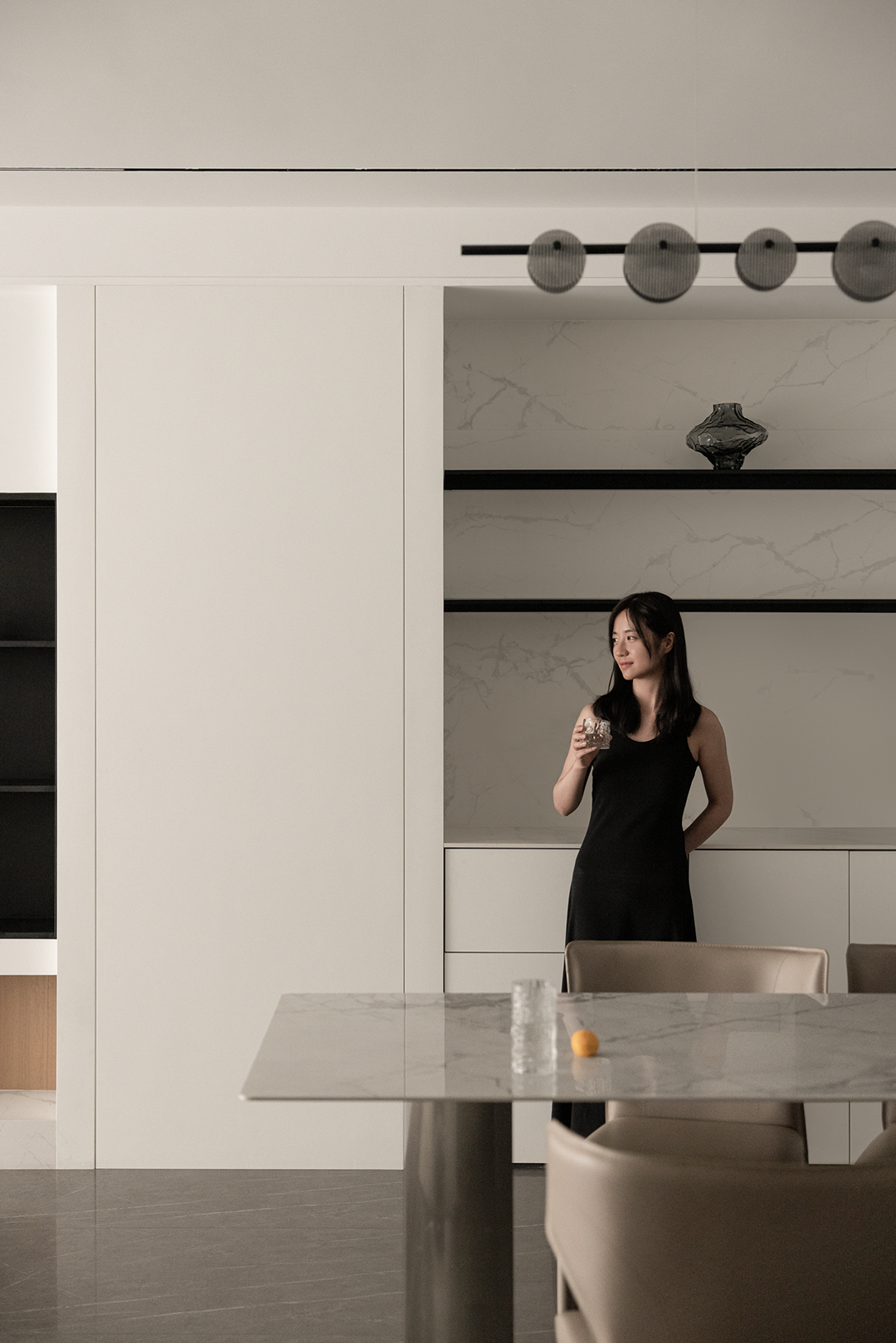 170㎡简约大平层，暖白原木的细腻优雅 | 深零设计-59