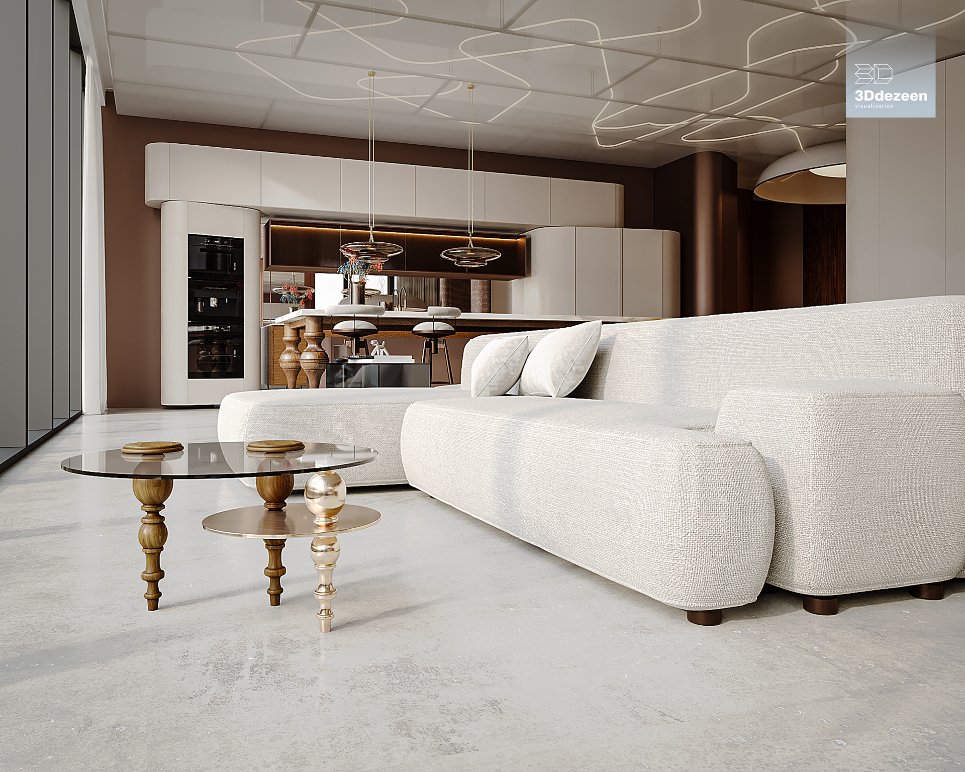 Miami Apartment 室内设计可视化丨美国-12