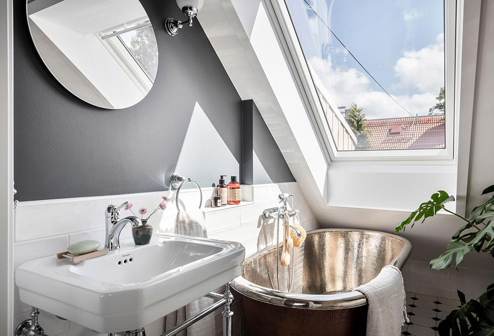 哥德堡红色沙发公寓 | 独特阁楼设计与空间利用-22