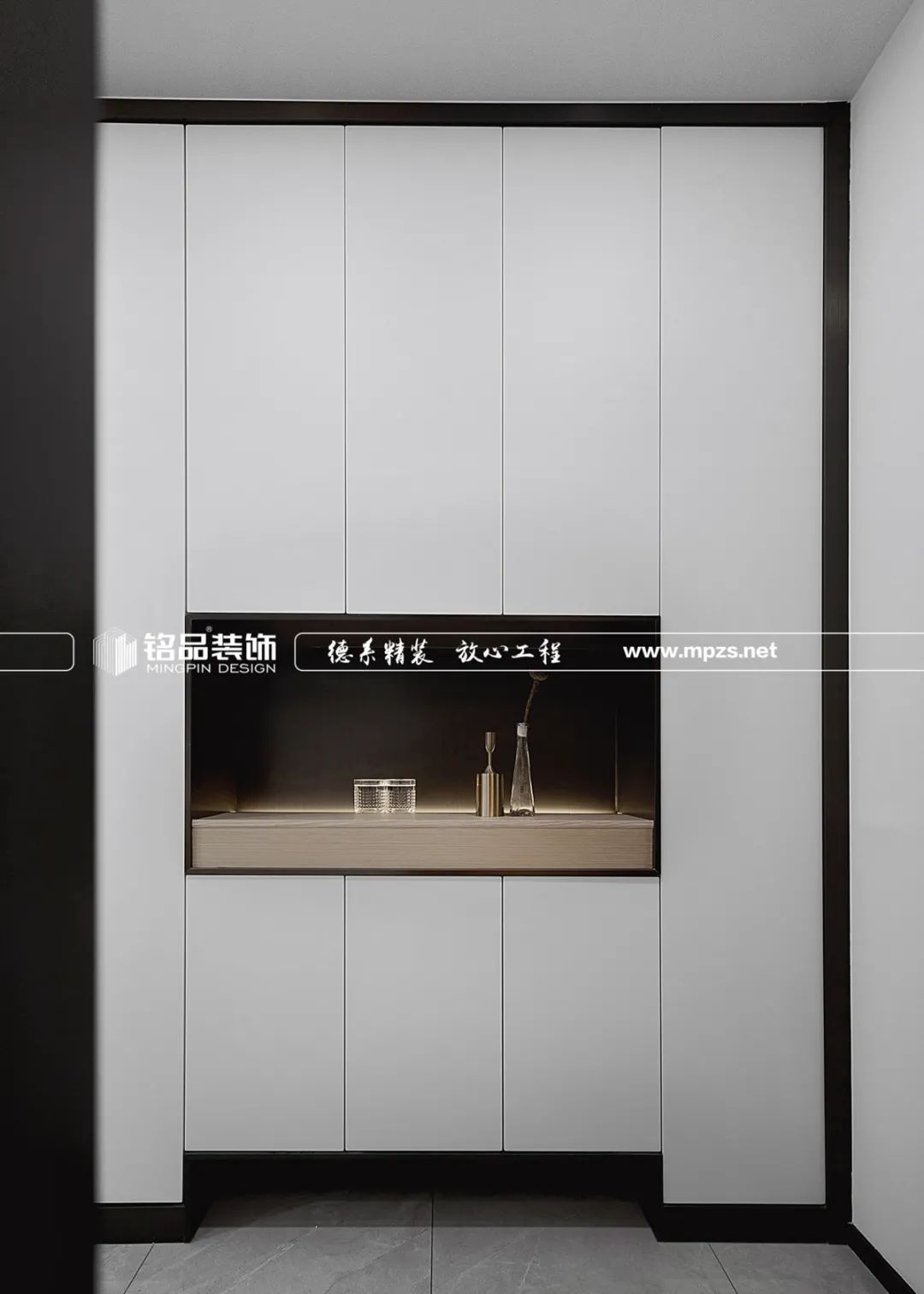 月光森林 | 130㎡现代简约，无主灯设计，3D 背景墙-23