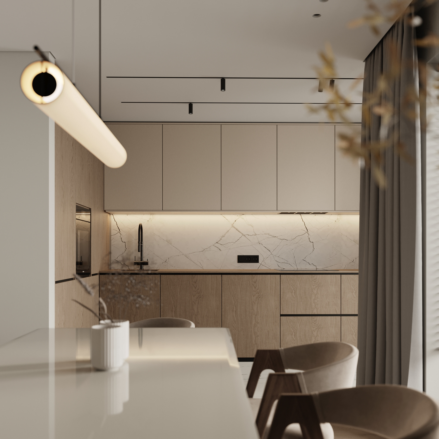 温润舒适，现代简约空间设计！-5