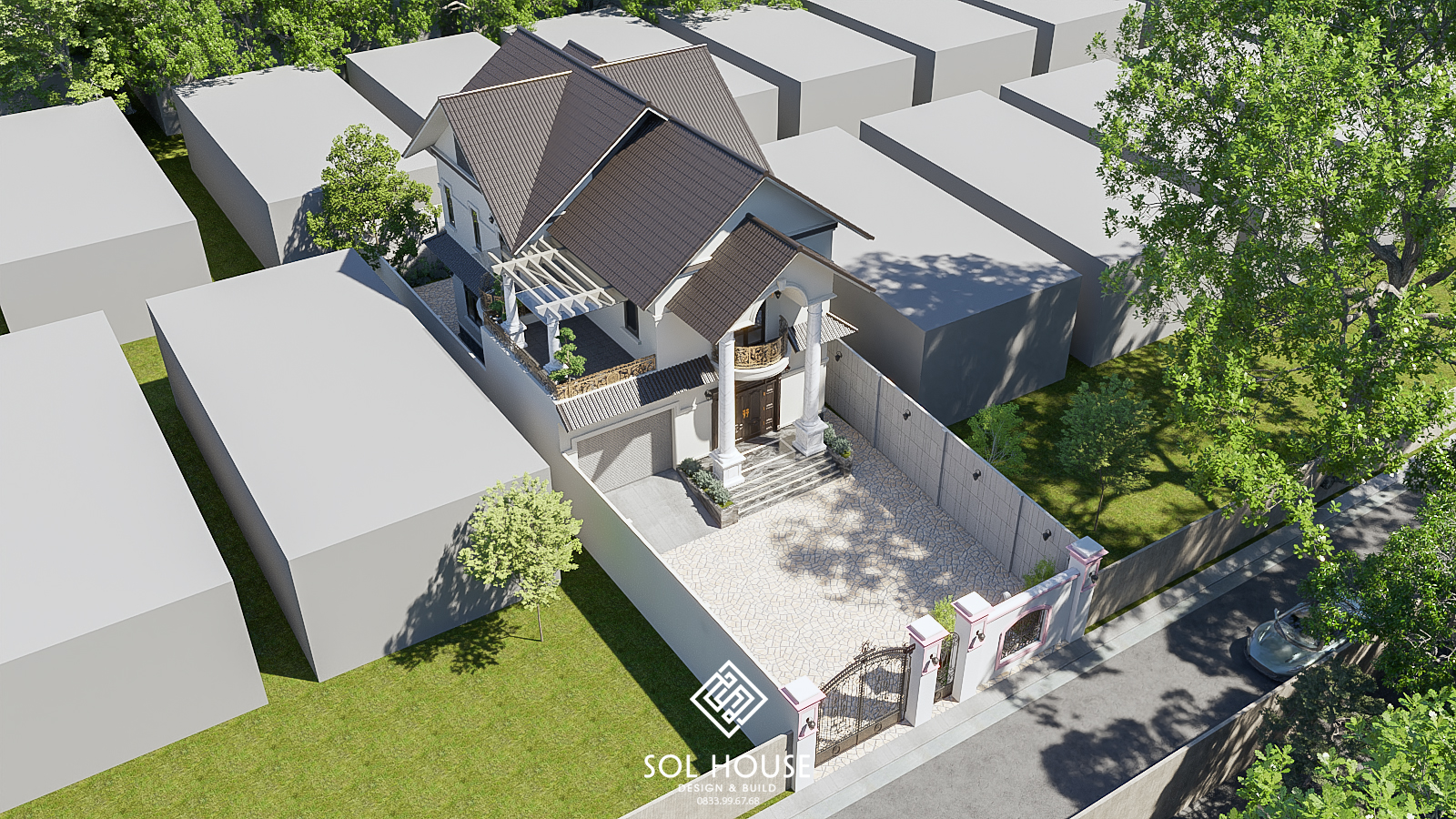 欧式别墅建筑丨SOL HOUSE（Ha Dung's team）-7