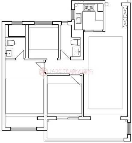 105㎡建发圆玺法式中古风精装房改造丨苏州锦华装饰-11