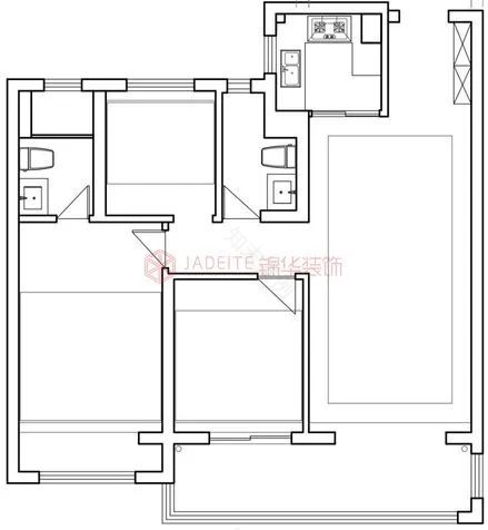 105㎡建发圆玺法式中古风精装房改造丨苏州锦华装饰-11