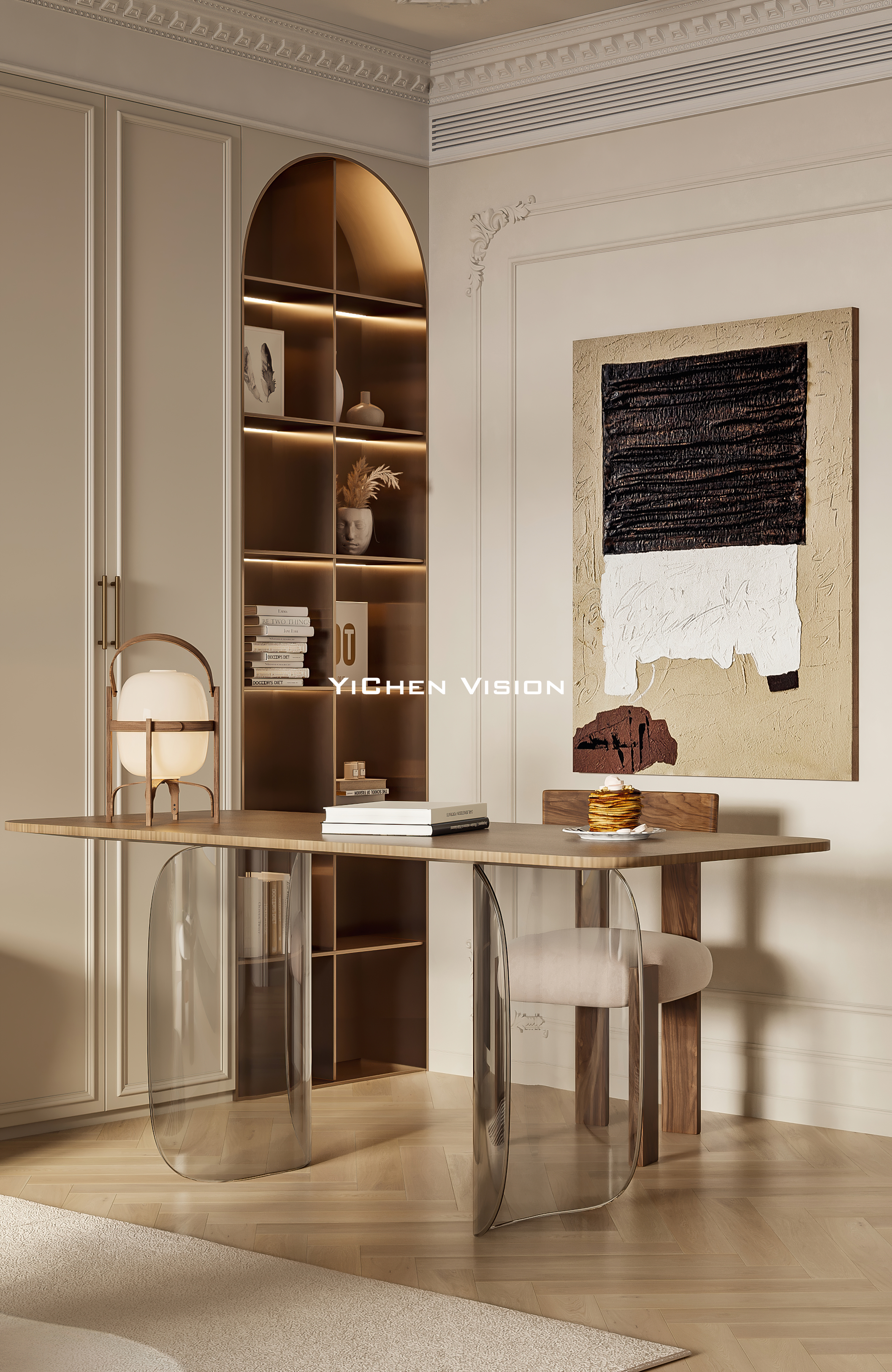 奶色法式家装丨屹尘视觉设计-12