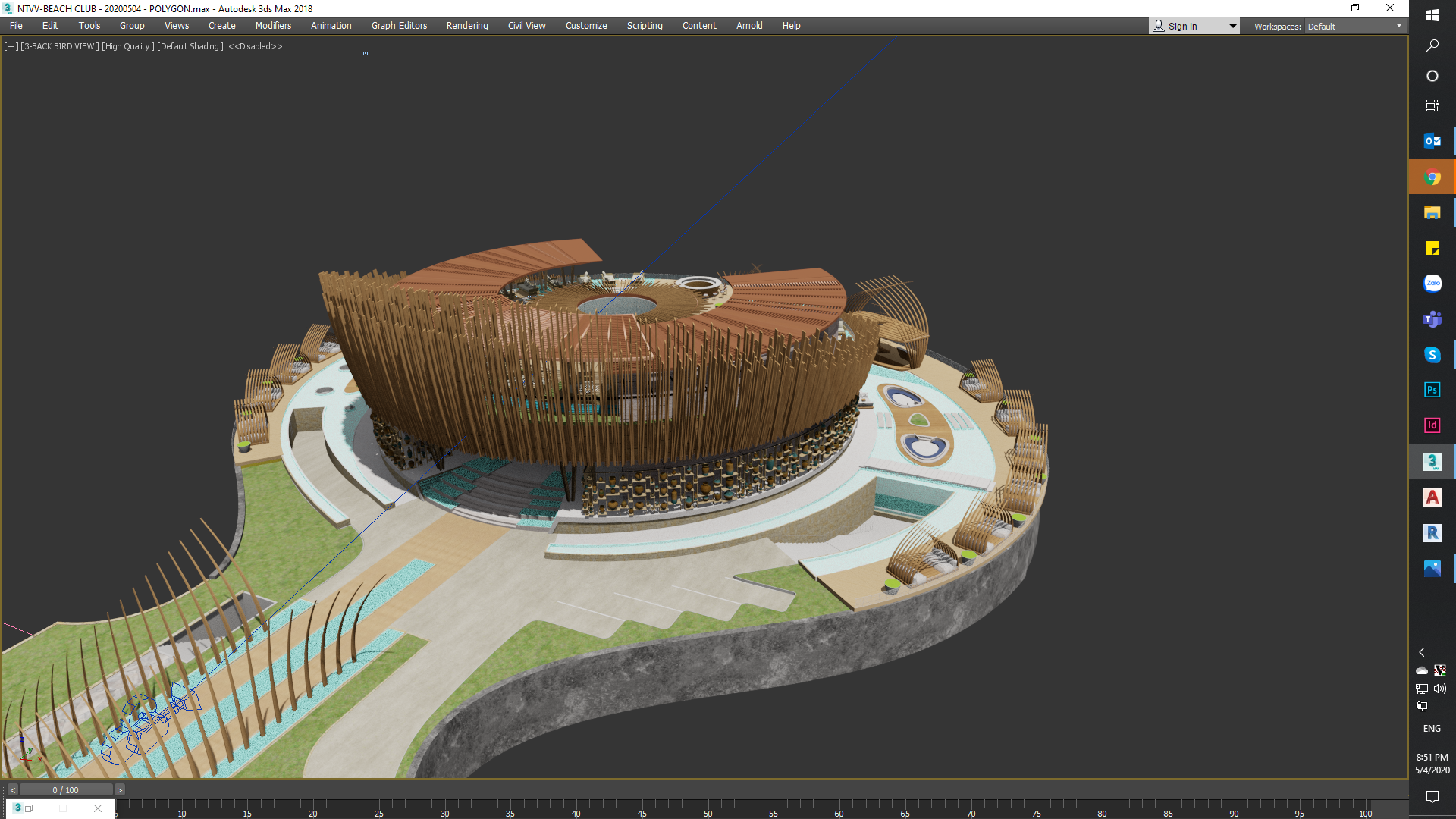 Beach club Vega City in Vietnam with NDA-19