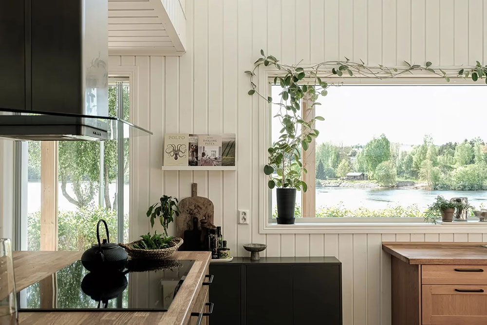 瑞典湖畔小屋 | 光与窗的完美融合-13