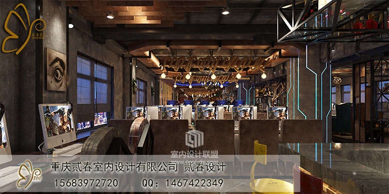 重庆 设计 网吧 设计装修 重庆主城 网吧网咖 商业会所-4