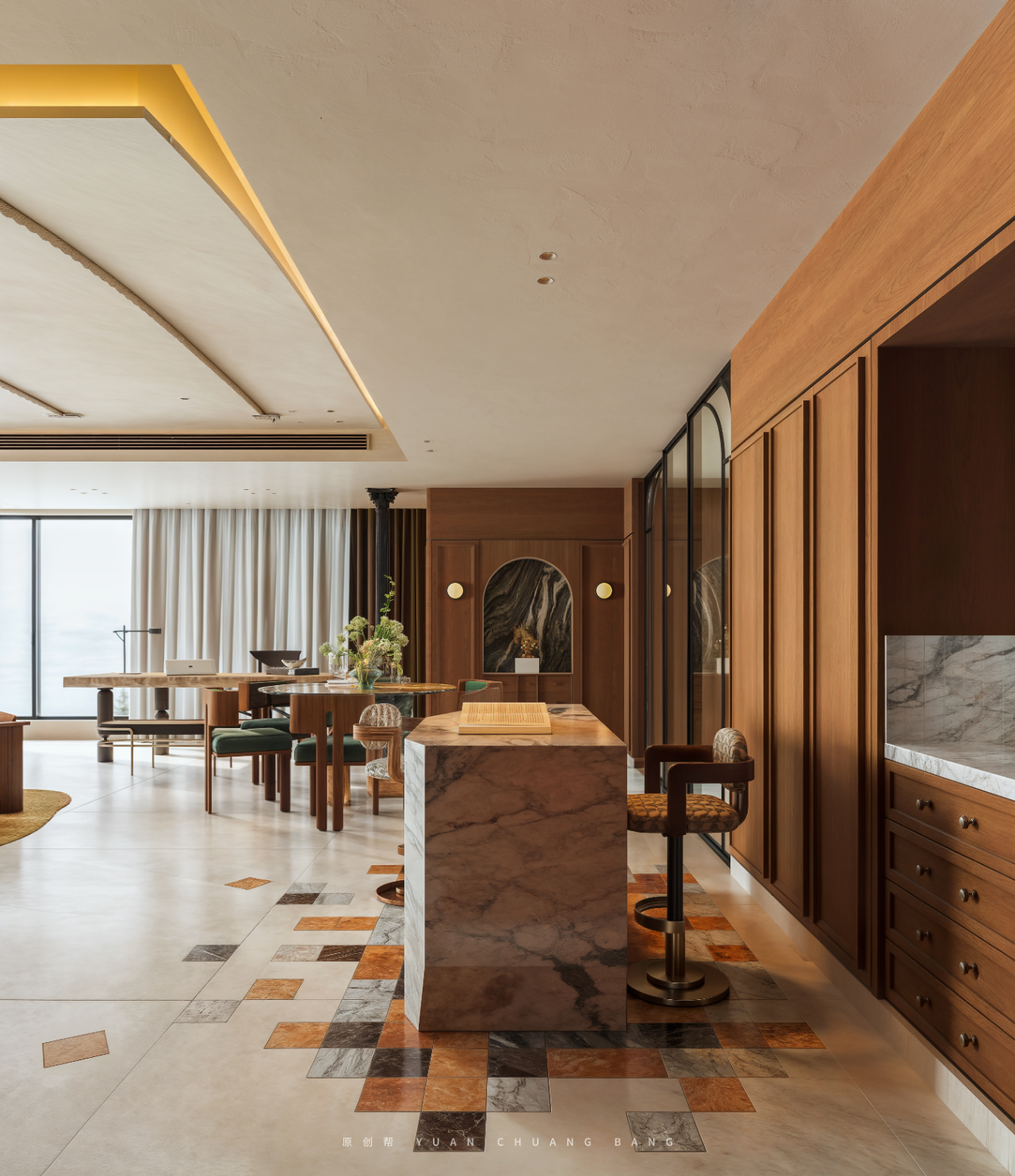 左岸墨绿丨晨轩艺术设计-26