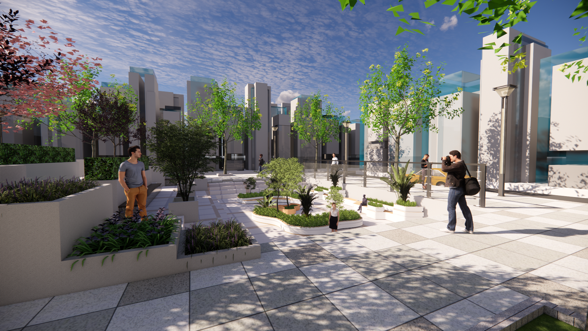 高与低的碰撞——广场公园-2