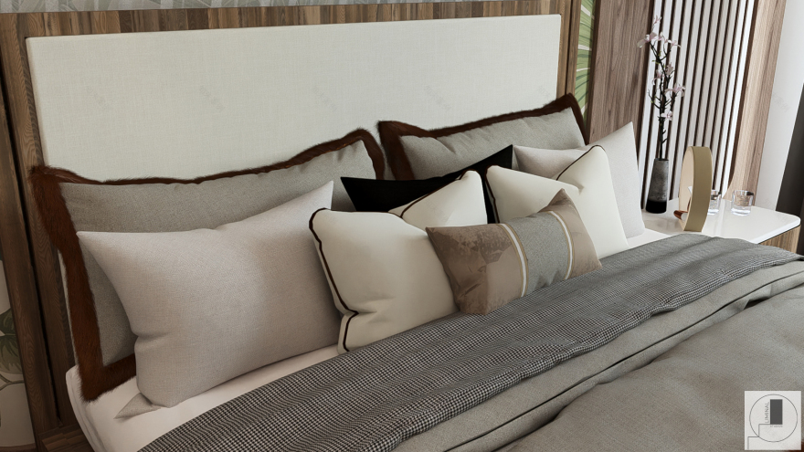 热带风格卧室丨英国-5