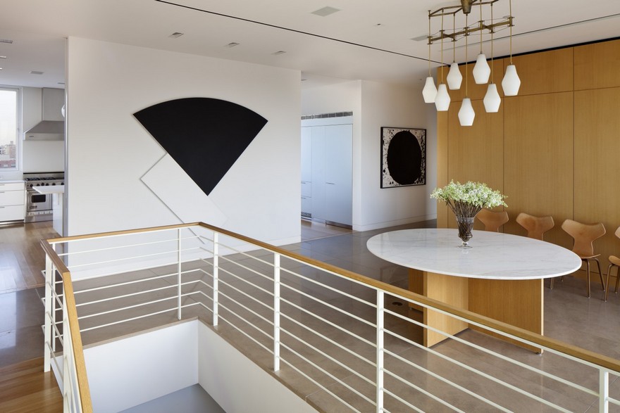 曼哈顿顶层公寓 | 无缝复式空间与城市景观的完美融合-11