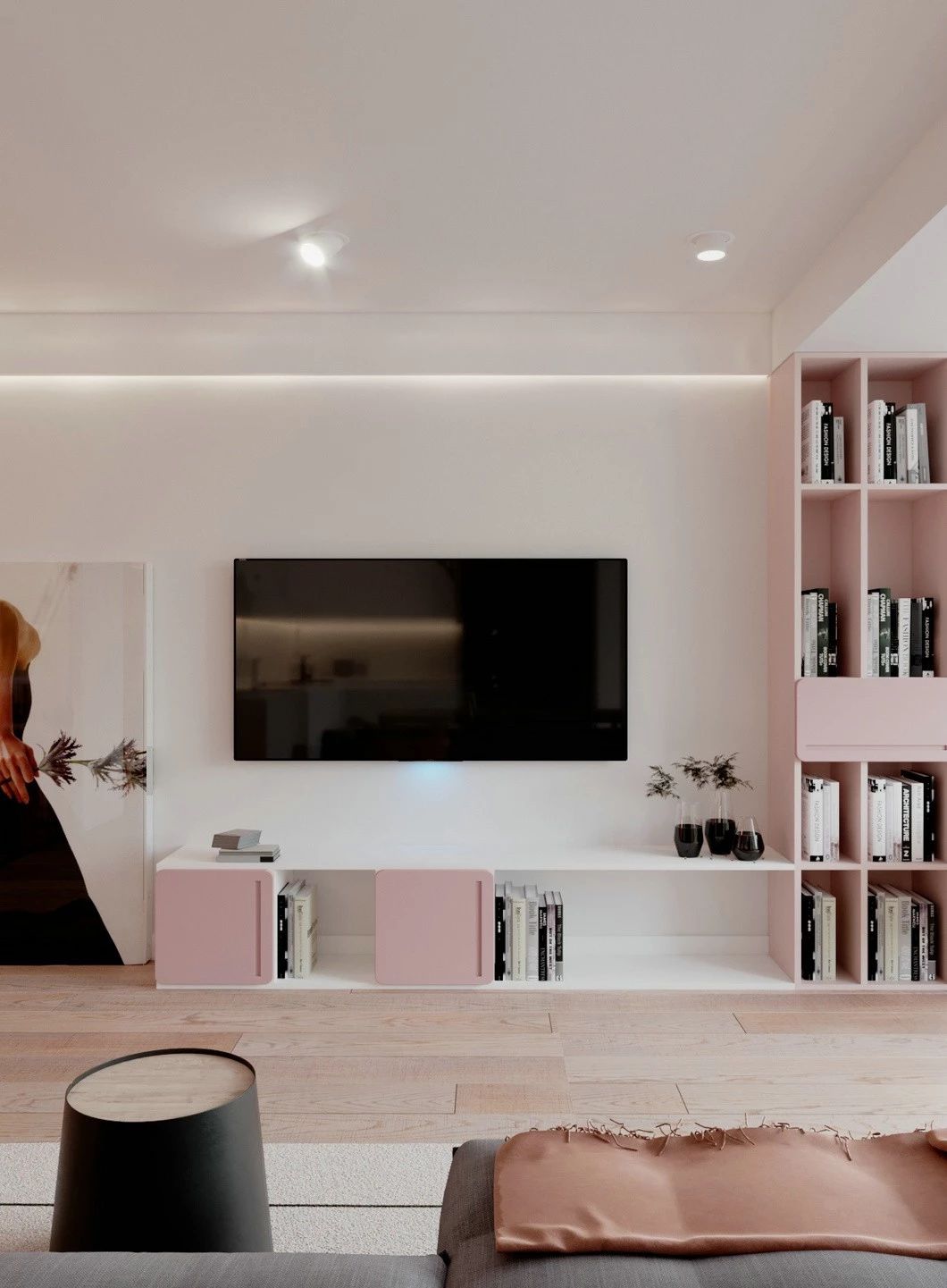 优雅灰粉配，打造梦幻家居空间-4