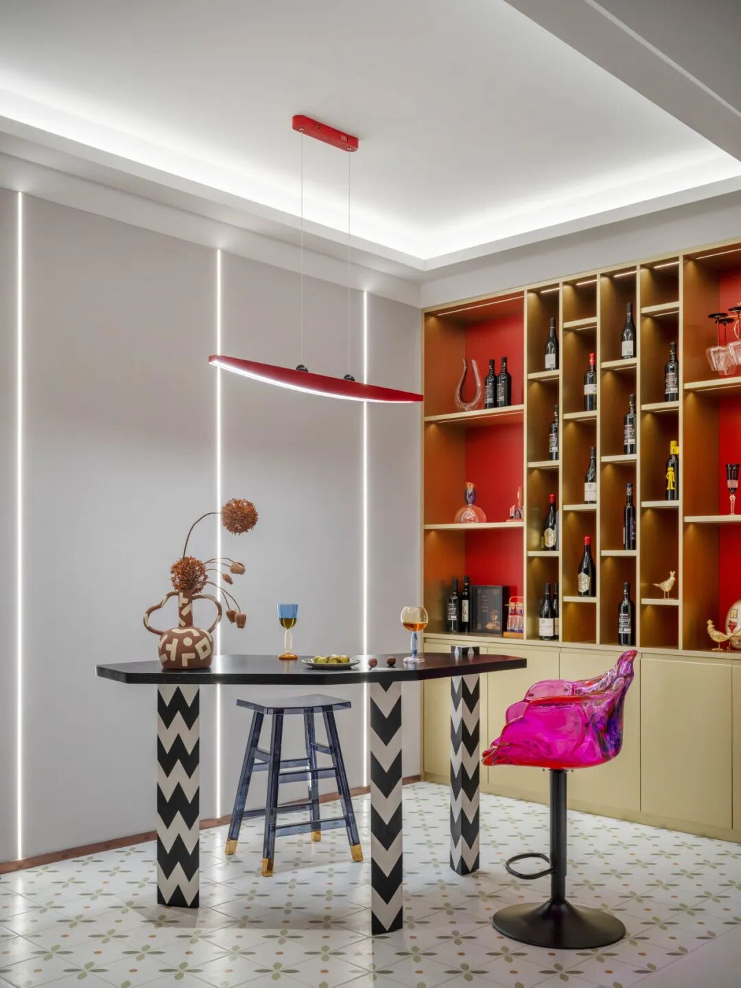 尚层设计院付霞新作|蒙德里安调色盘里的家-28