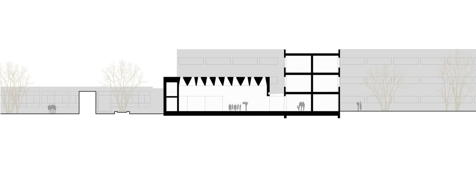 平卡费尔德酒店旅游学校园艺屋

注：HTL常见为德语Handelsschule und Techniksschule （商业与技术学校）或者 Höhere Technische Lehranstalt （高等技术学校）的缩写，结合GARTENHAUS（园艺屋）推测这里可能是与酒店旅游专业相关的学校，HTL Pinkafeld 直译为平卡费尔德高等技术学校，这里意译为平卡费尔德酒店旅游学校 具体还需要结合实际背景确定  丨HTL Pinkafeld  Hertl Architekten-8