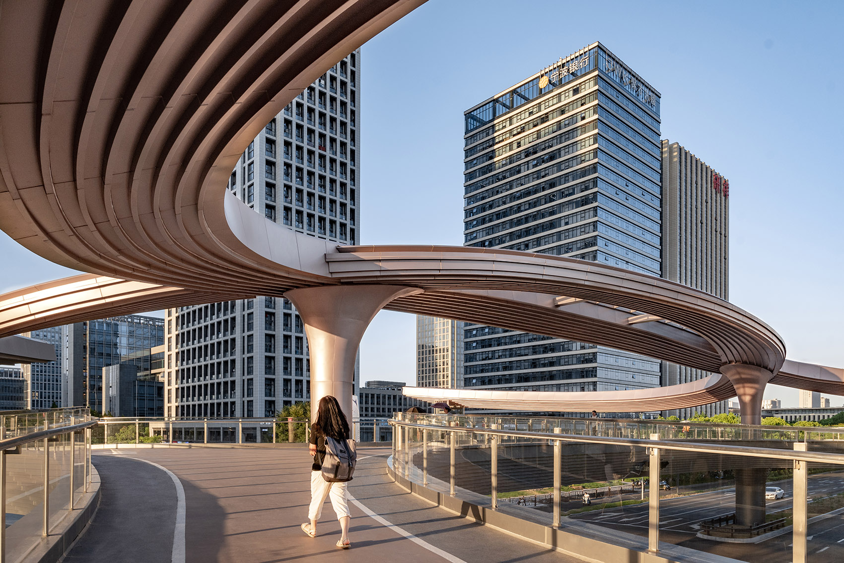 滨康路聚才路口人行天桥丨中国杭州丨中国联合工程有限公司-18