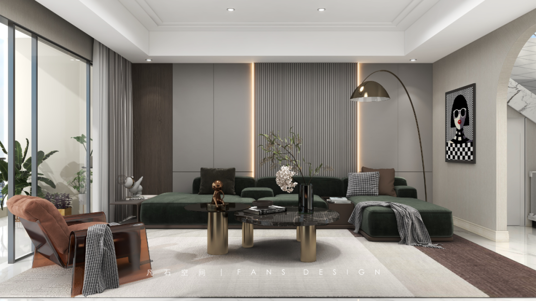 花漾摩登 · 现代简约风格与艺术元素的完美融合丨中国成都丨成都凡石空间设计-22