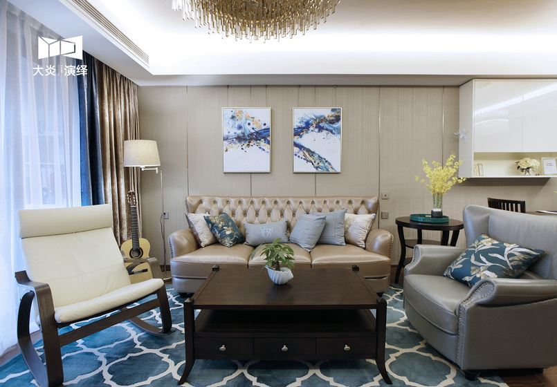 万科御桥海奇 158 平美式 Artdeco 精装案例解读-0