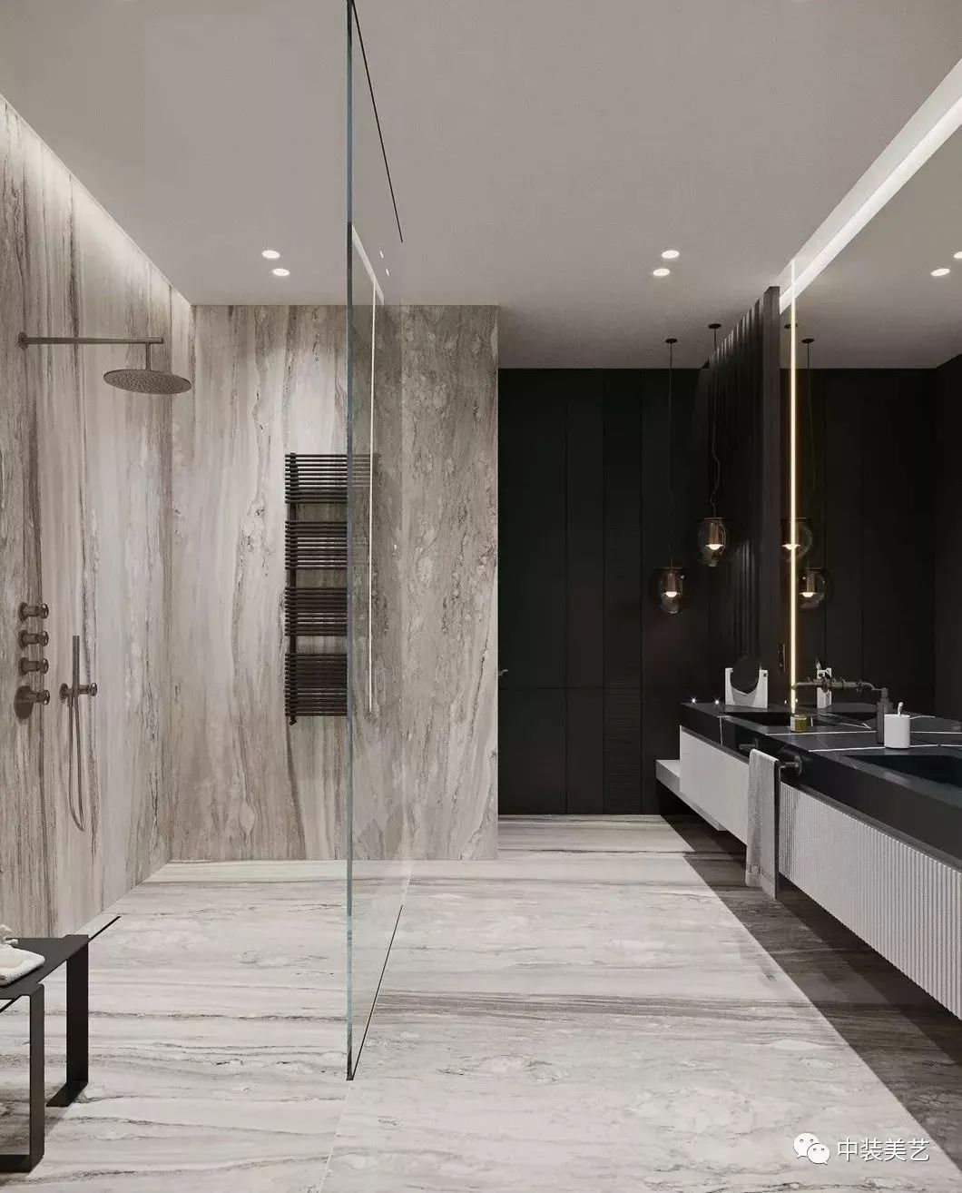 Color / 跟着大师学软装-750㎡高级灰别墅，越极简，越奢华！-57