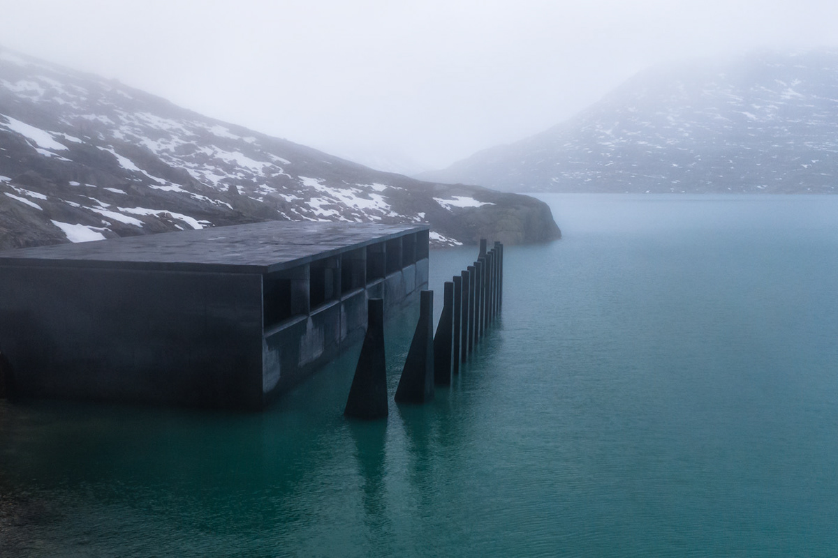 挪威 Styggevatnet 混凝土纪念碑-1