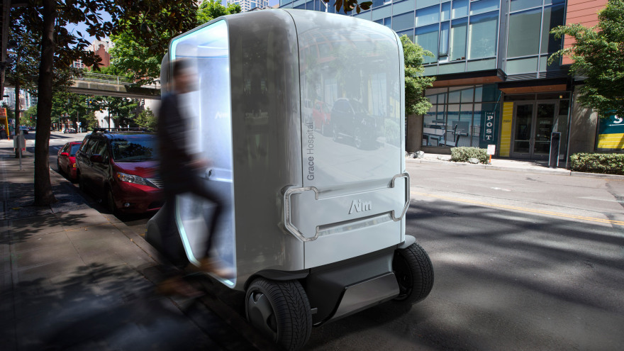 Artefact's Aim health clinic can drive itself to the patient-0