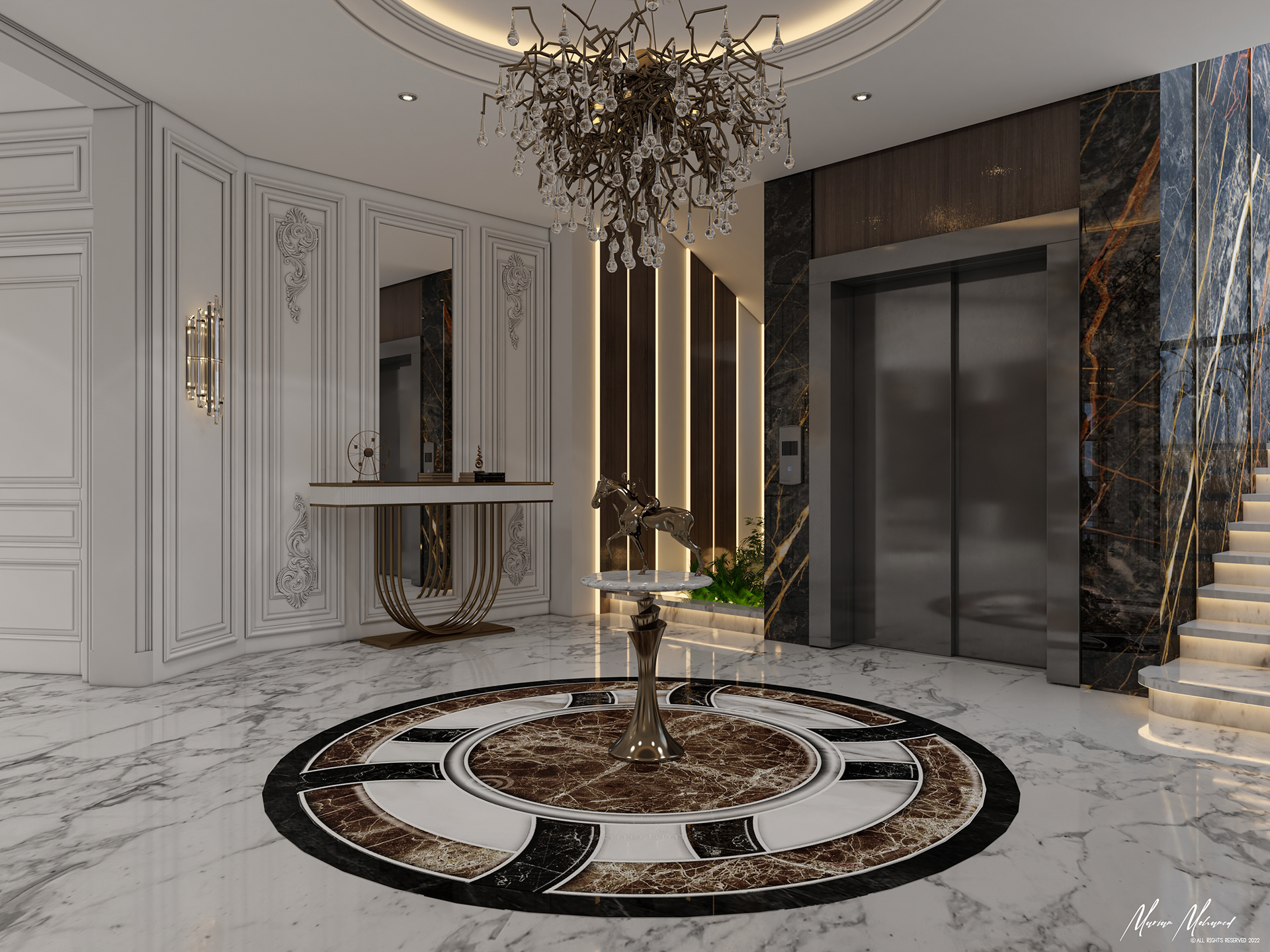 豪华大厅设计丨Ramy helmy designs-10