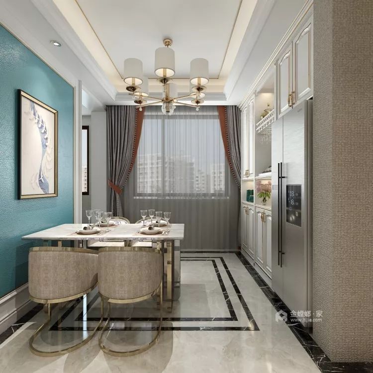 194㎡简欧设计,褪去奢华更显高贵!-21