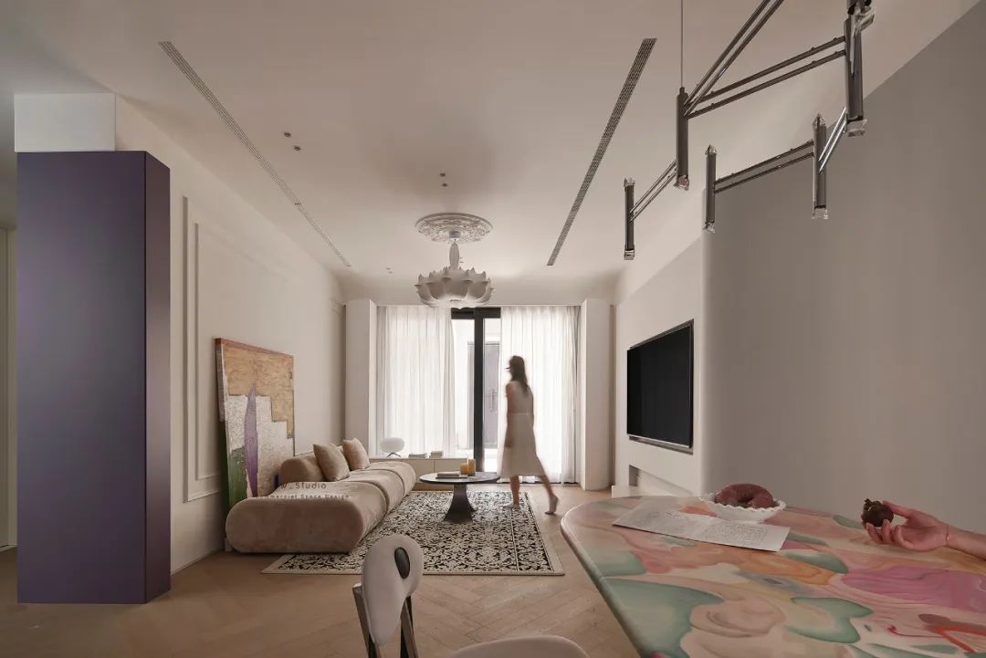 莫奈色彩的现代家居丨无一内建筑设计事务所-22