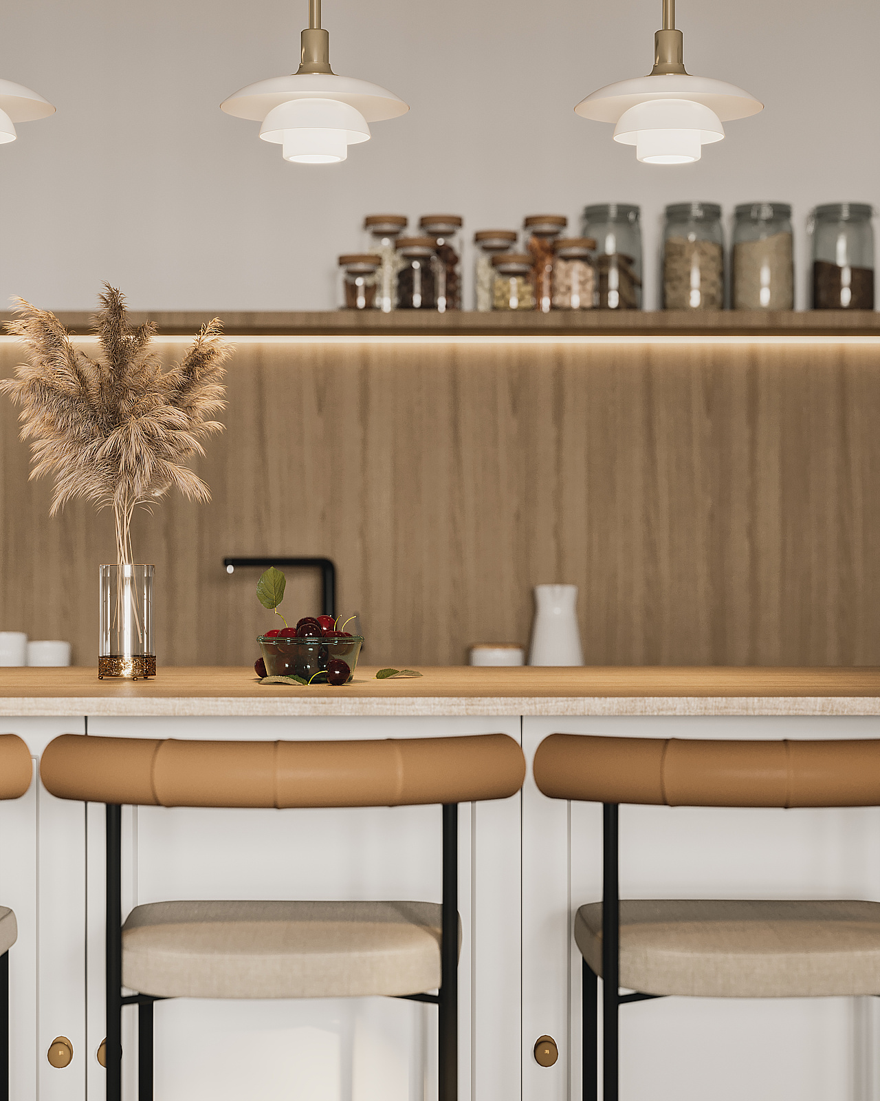 北欧复古客厅设计-3