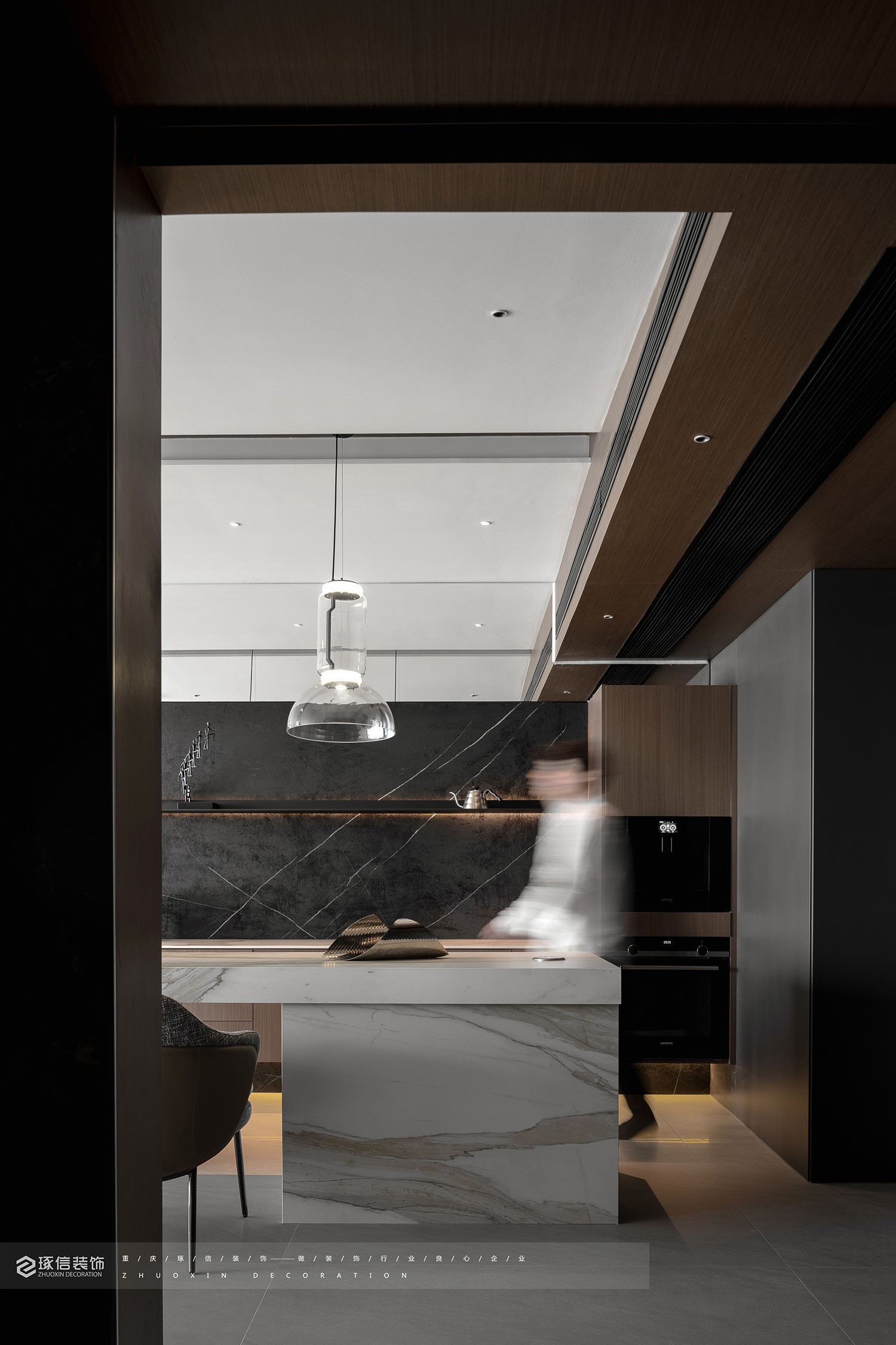 招商云邸 135 平质感现代风丨中国重庆丨琢信装饰-24