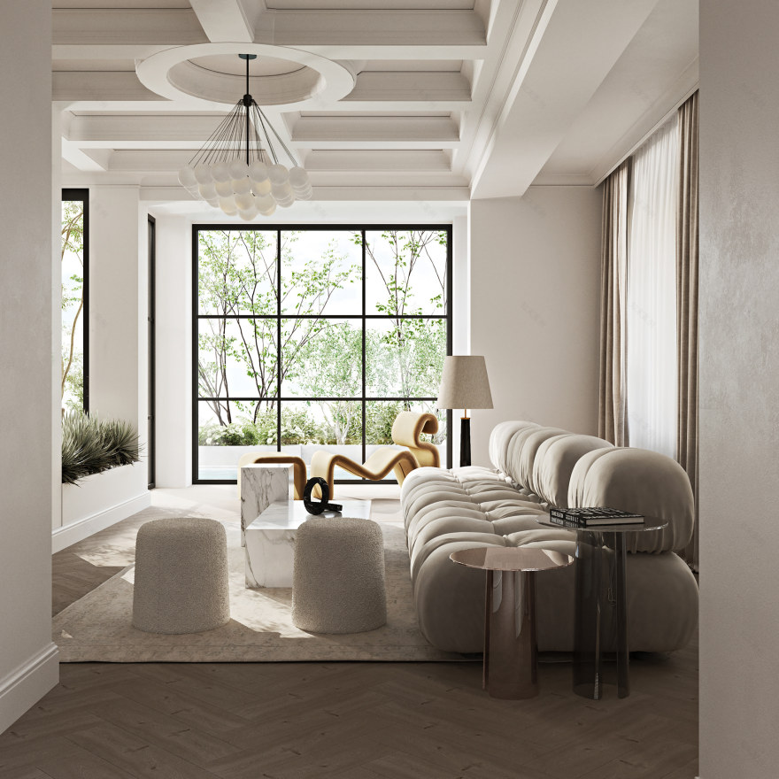 希腊现代经典房屋室内设计-10