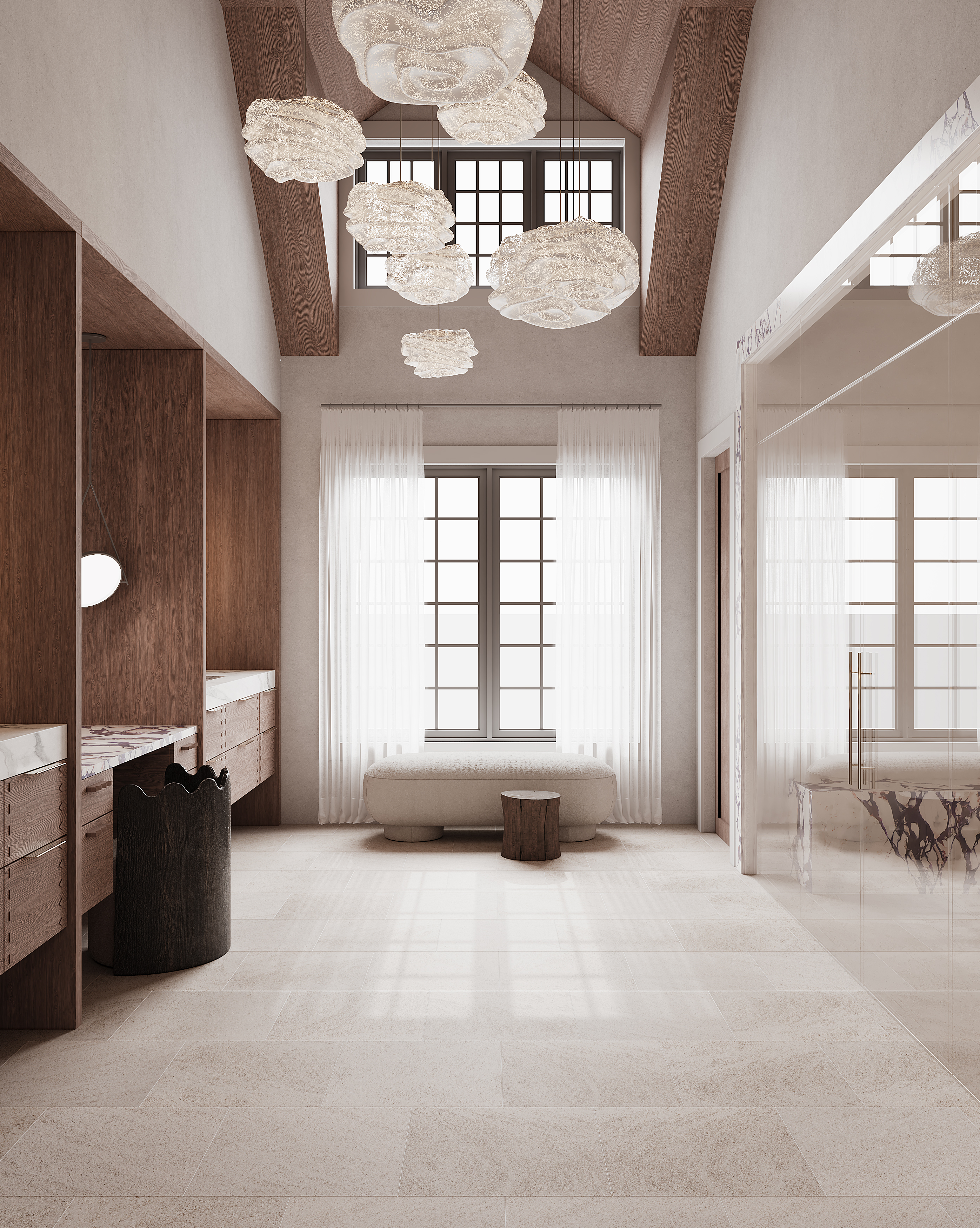 明亮通风的客厅与自然元素丨Plan Architecture-13