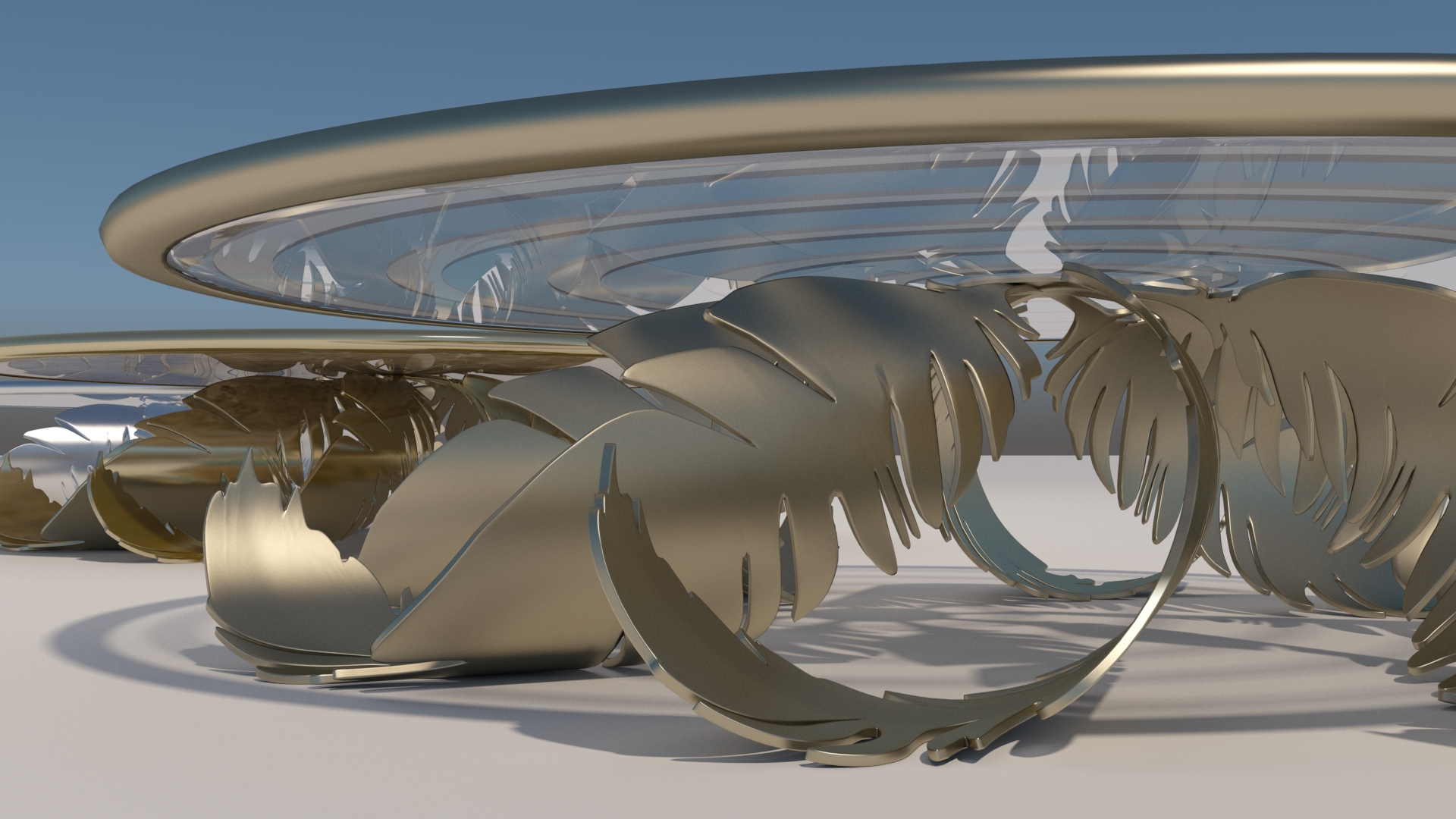 欧几里得鸟羽毛桌子-20