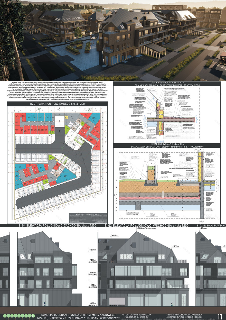 DREWNIANY BUDYNEK MIESZKANIOWY WIELORODZINNY Z CLT-8