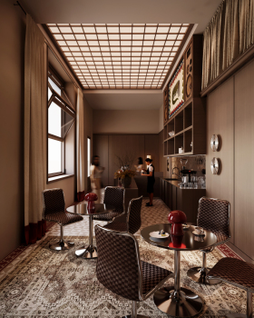 Frequency 88| Retro Café Interior Design in Kuwait