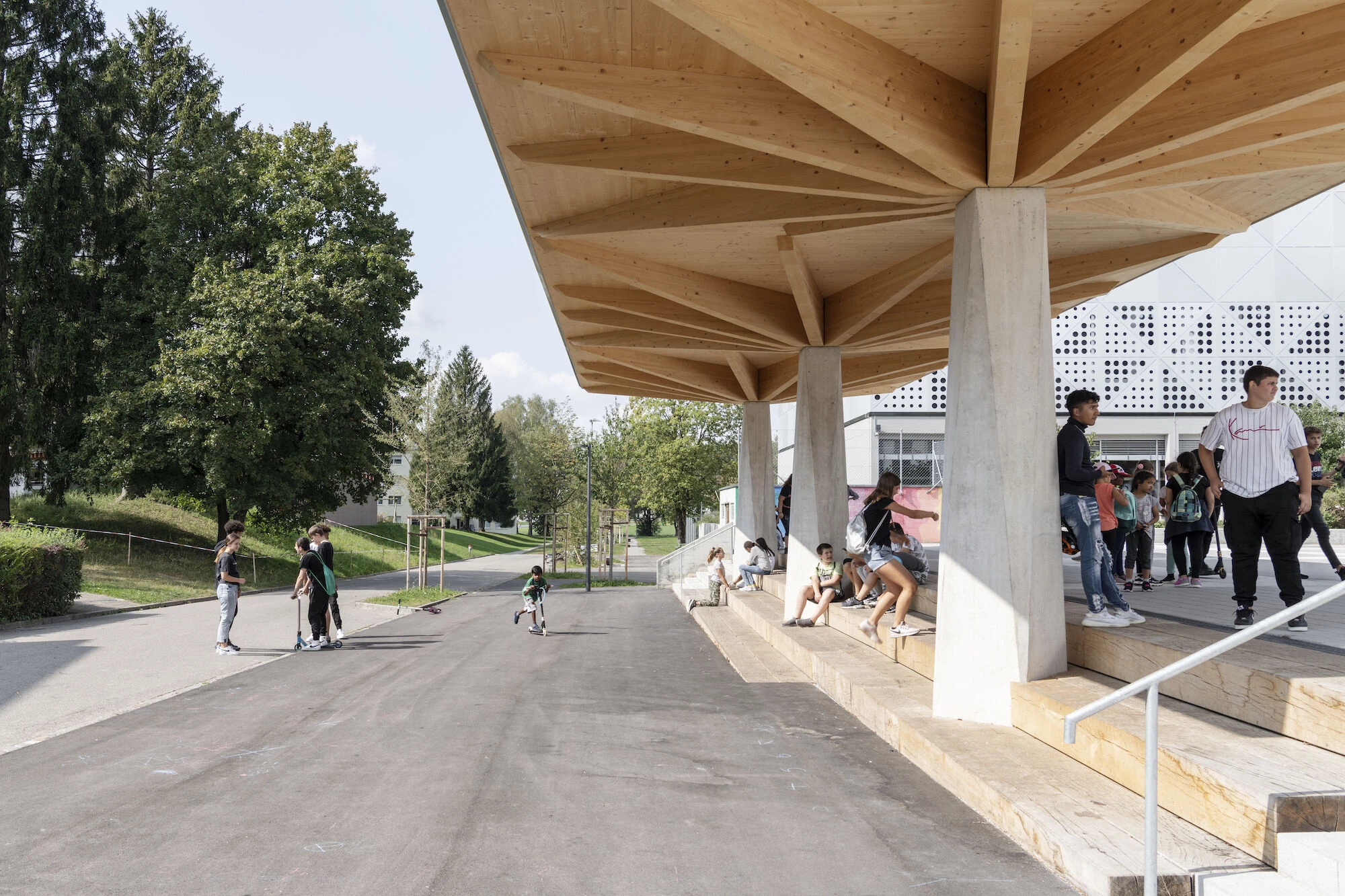 Hellwies 学校改造与扩建丨瑞士丨weberbrunner architekten-29