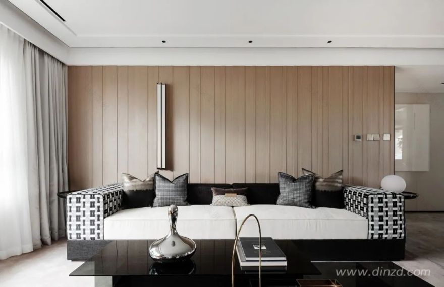 艺术无界,生活有声——烟台中海万锦洋房下叠样板间设计-7