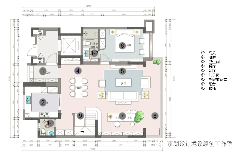 武汉黄州澳海府新中式家居设计丨东湖设计境象原创工作室-18