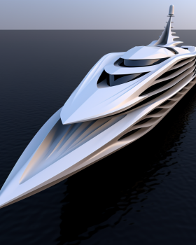 Ocean Monster Superyacht Futuristic SYF02