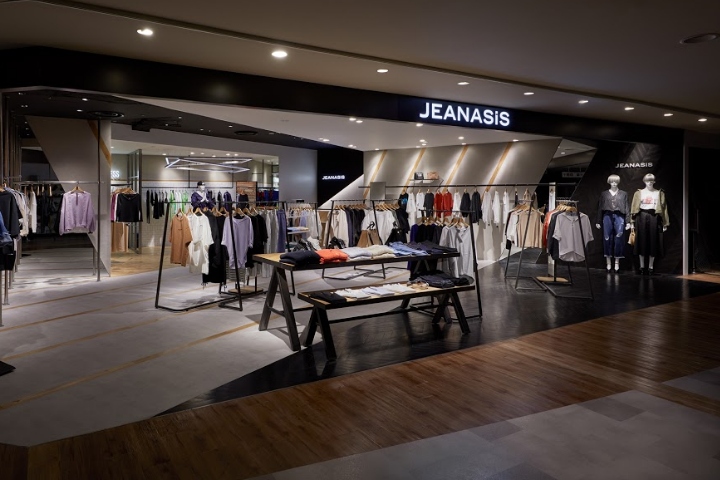 日本 JEANASIS 商店的立体对比设计-0