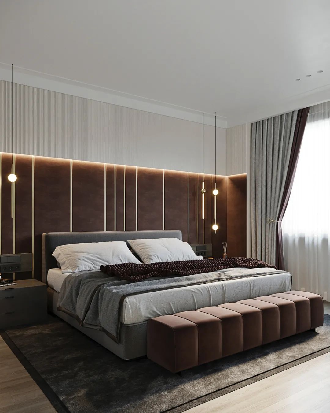 灰色木色的高级空间设计丨Domashko Studio-20