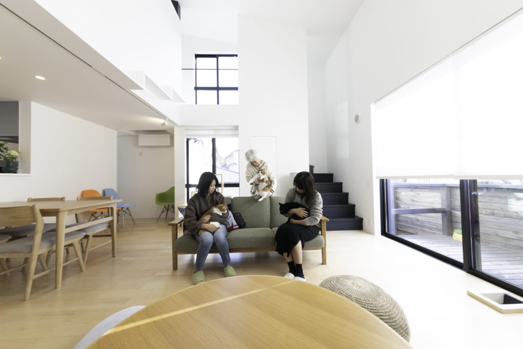 猫たちのお気に入りがいっぱい 適度な距離感で住まう大人4人と猫6匹の快適生活 | Architecture | 100%LiFE-12