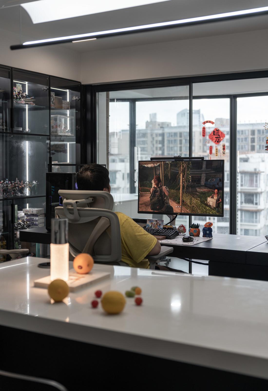 黑白灰手办小屋·80m²一居室改造丨中国广州-17