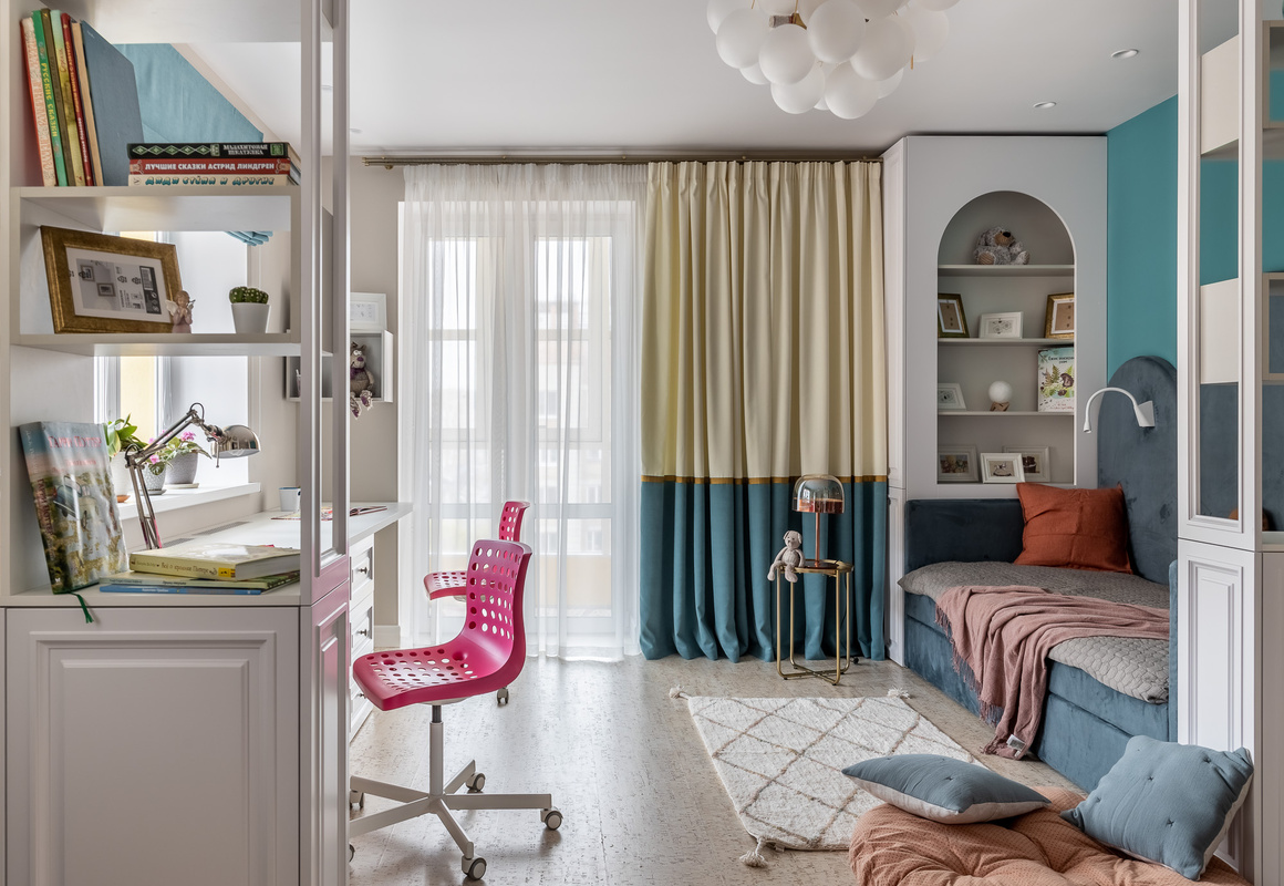 两位女孩的儿童房室内设计丨俄罗斯萨马拉-20