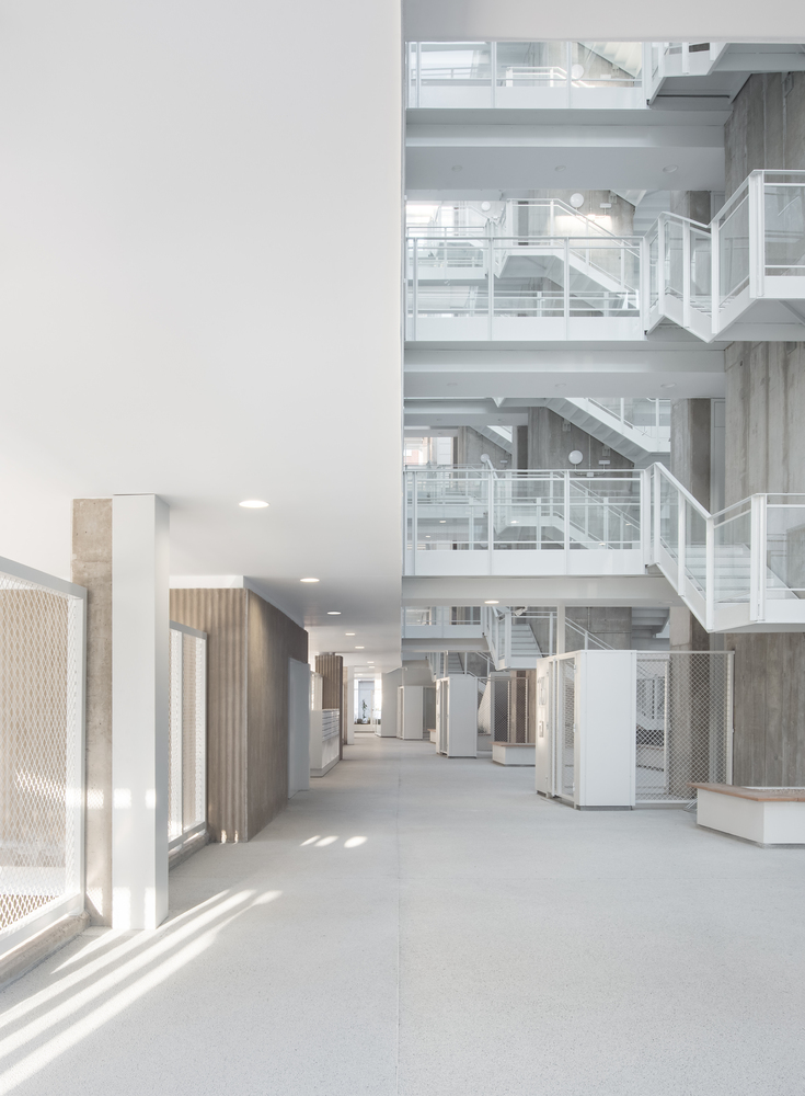 Madrid Adelfas 98 绿色住宅大楼，双体积设计优化自然光-34